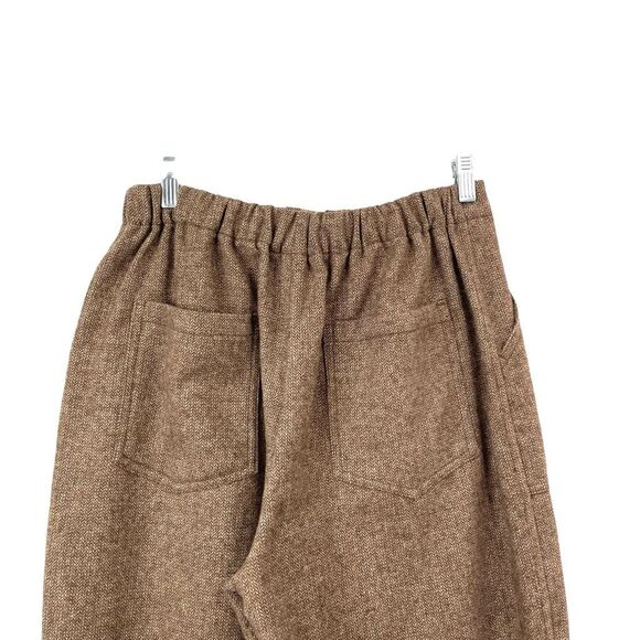 Amente Wool blend baby herringbone ankle pants Size XS/S coco brown - Picture 7 of 10
